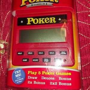 REC ZONE HANDHELD ELECTRONIC POKER GAME VINTAGE 2012 BNWT Sealed in Pkg.